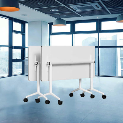 Mobile Folding Conference Table with Wheels