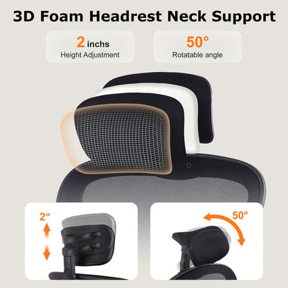 Ergonomic Mesh Office Chair with Lumbar Support