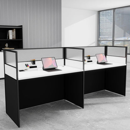 Office Cubicle Workstation with Privacy Panels