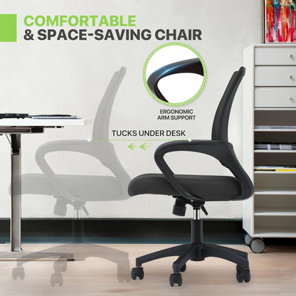 Mid-Back Ergonomic Mesh Office Chair