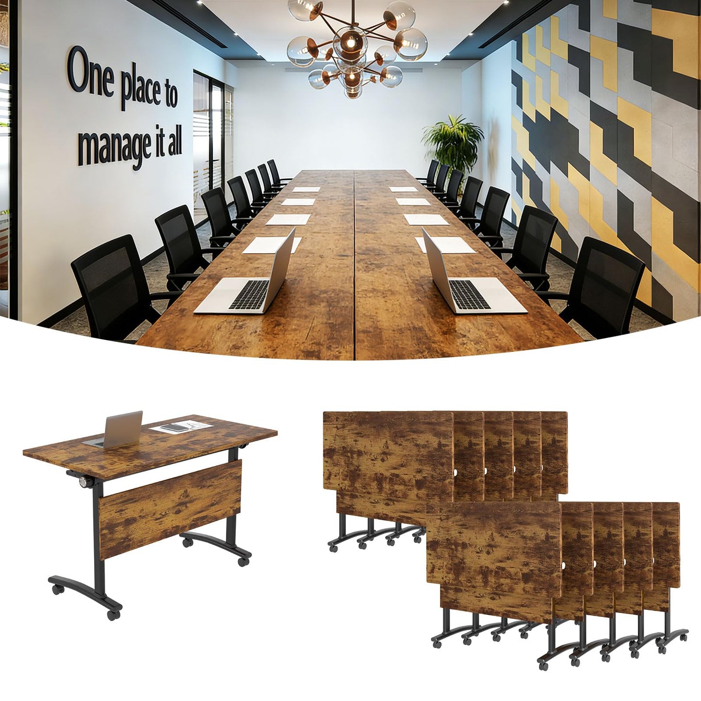 Flip Top Mobile Conference Table
