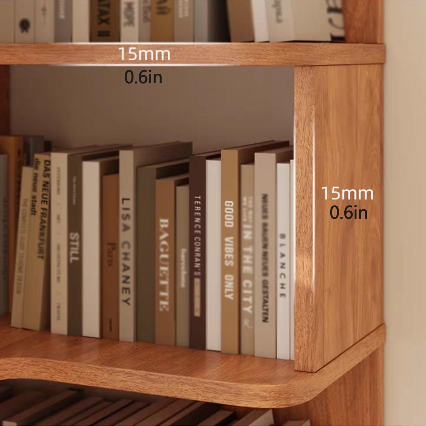 L-Shaped Corner Bookshelf Storage Rack