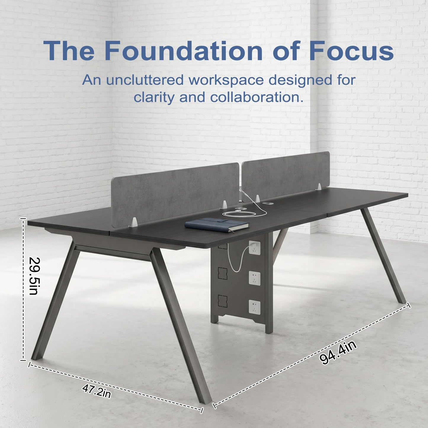 Modular Office Workstation with Privacy Panels