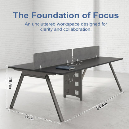 Modular Office Workstation with Privacy Panels