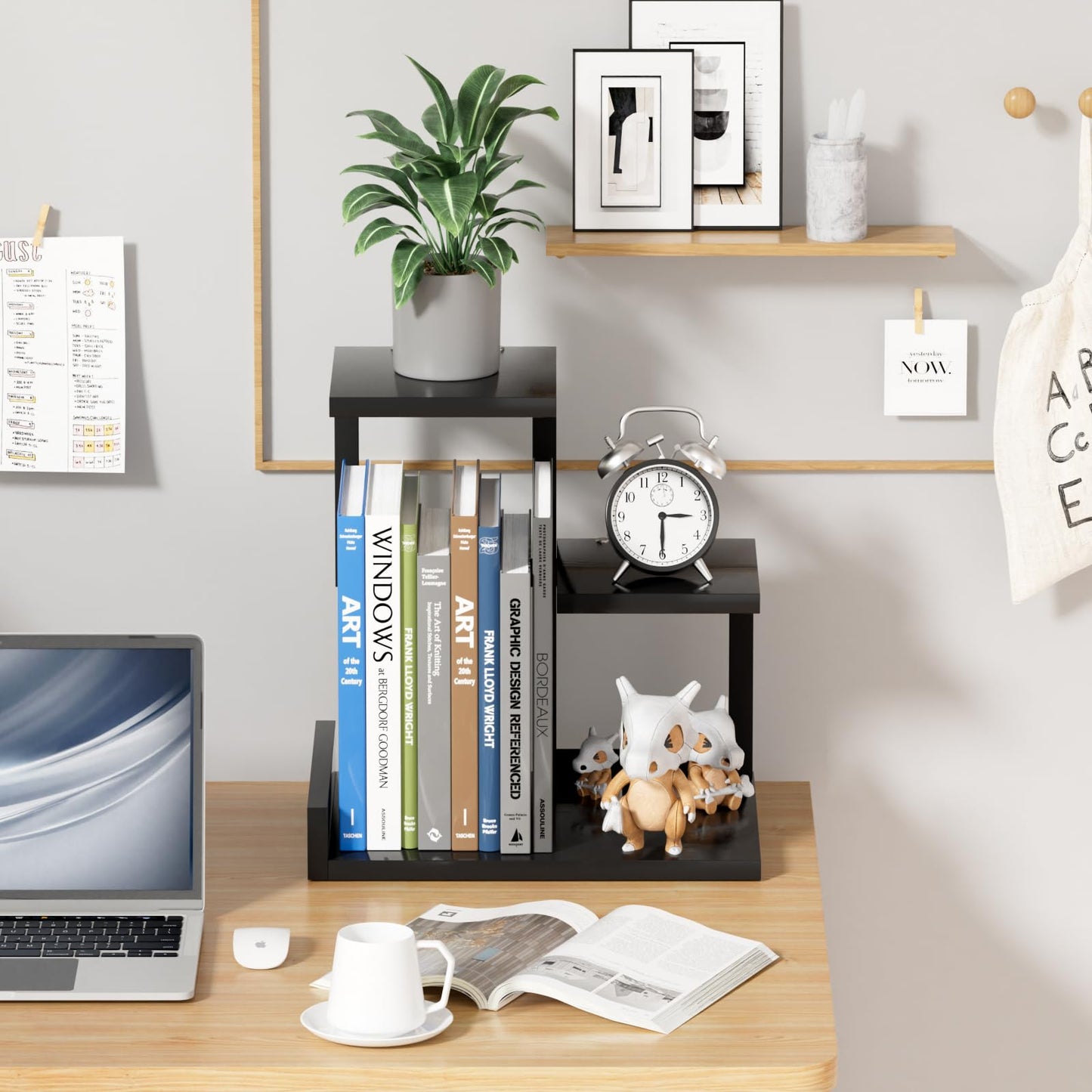 3-Tier Desktop Bookshelf Organizer