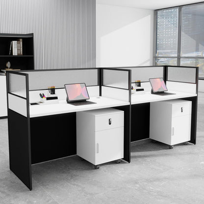 Office Cubicle Workstation with Privacy Panels