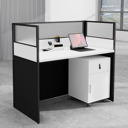 Office Cubicle Workstation with Privacy Panels