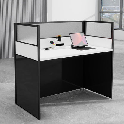 Office Cubicle Workstation with Privacy Panels