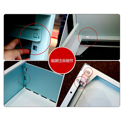 5-Drawer Rolling Metal File Cabinet