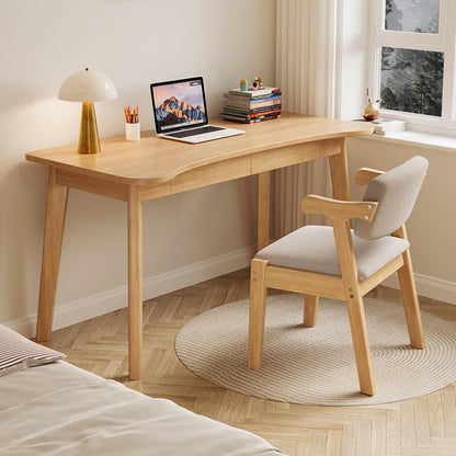 Solid Oak Writing Desk with Storage Drawers
