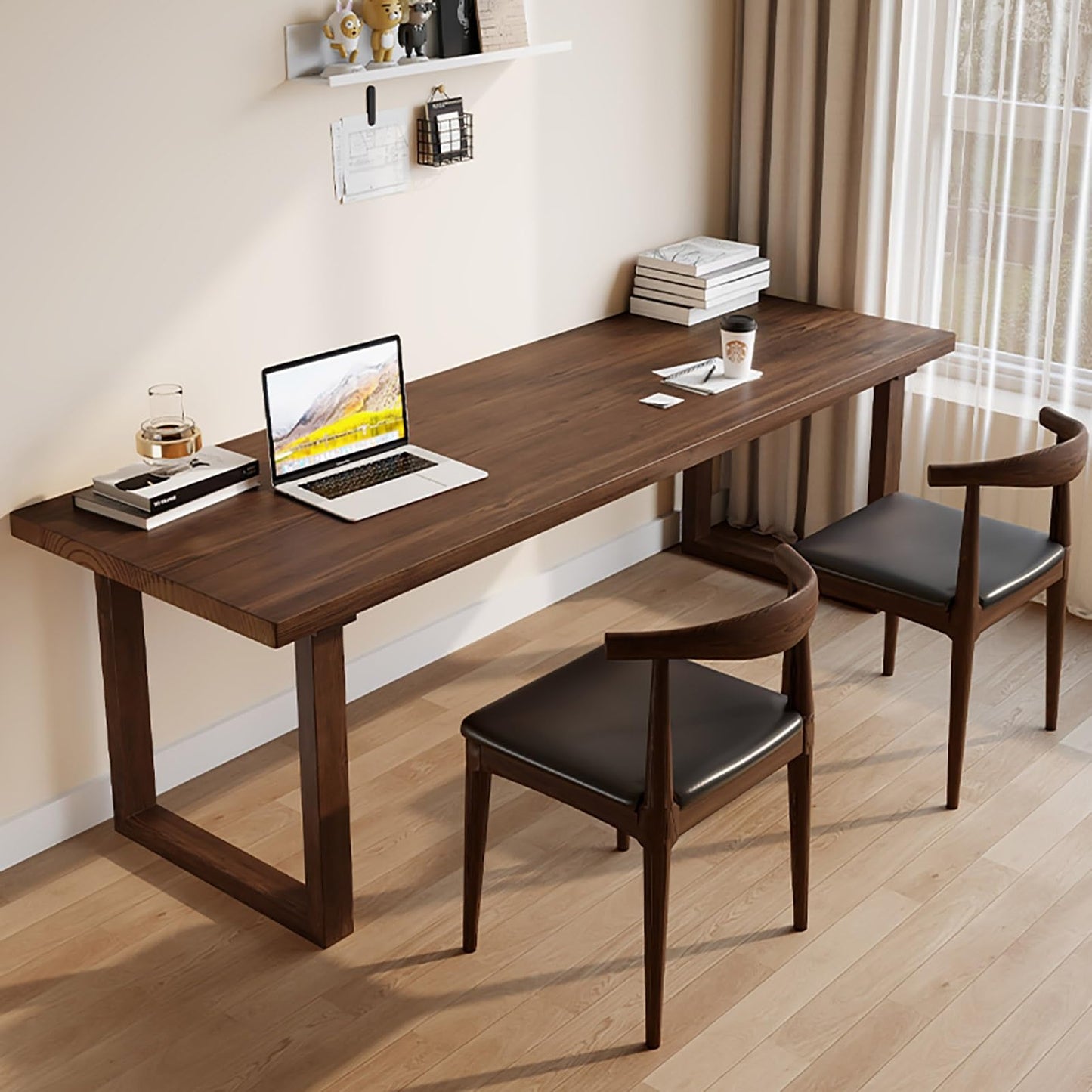 Modern Wood Computer Desk Workstation