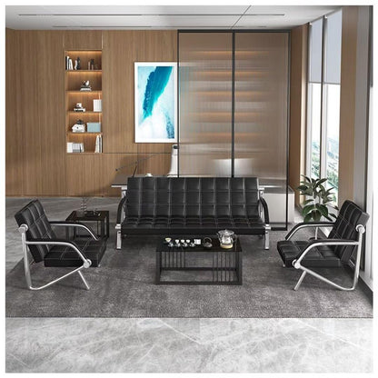 PU Leather Reception Bench Seating
