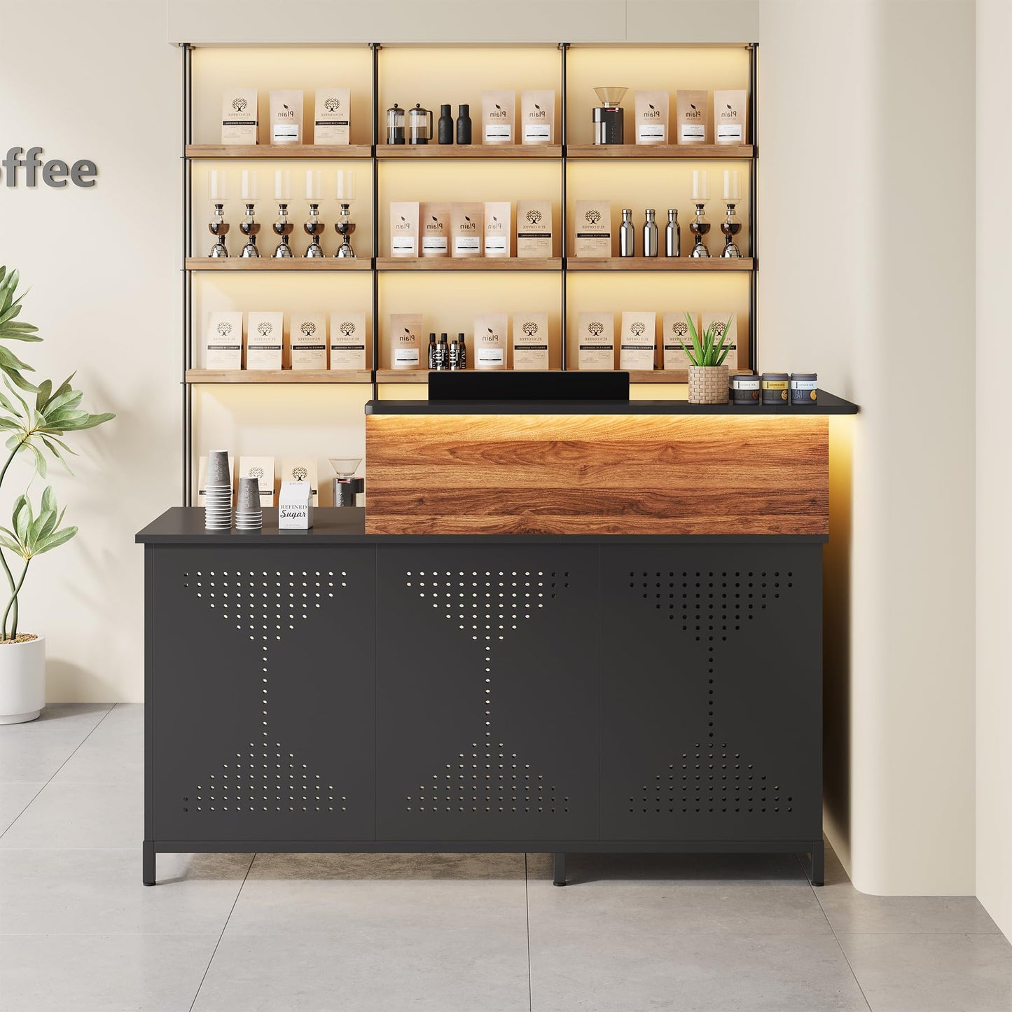 L-Shaped Reception Desk