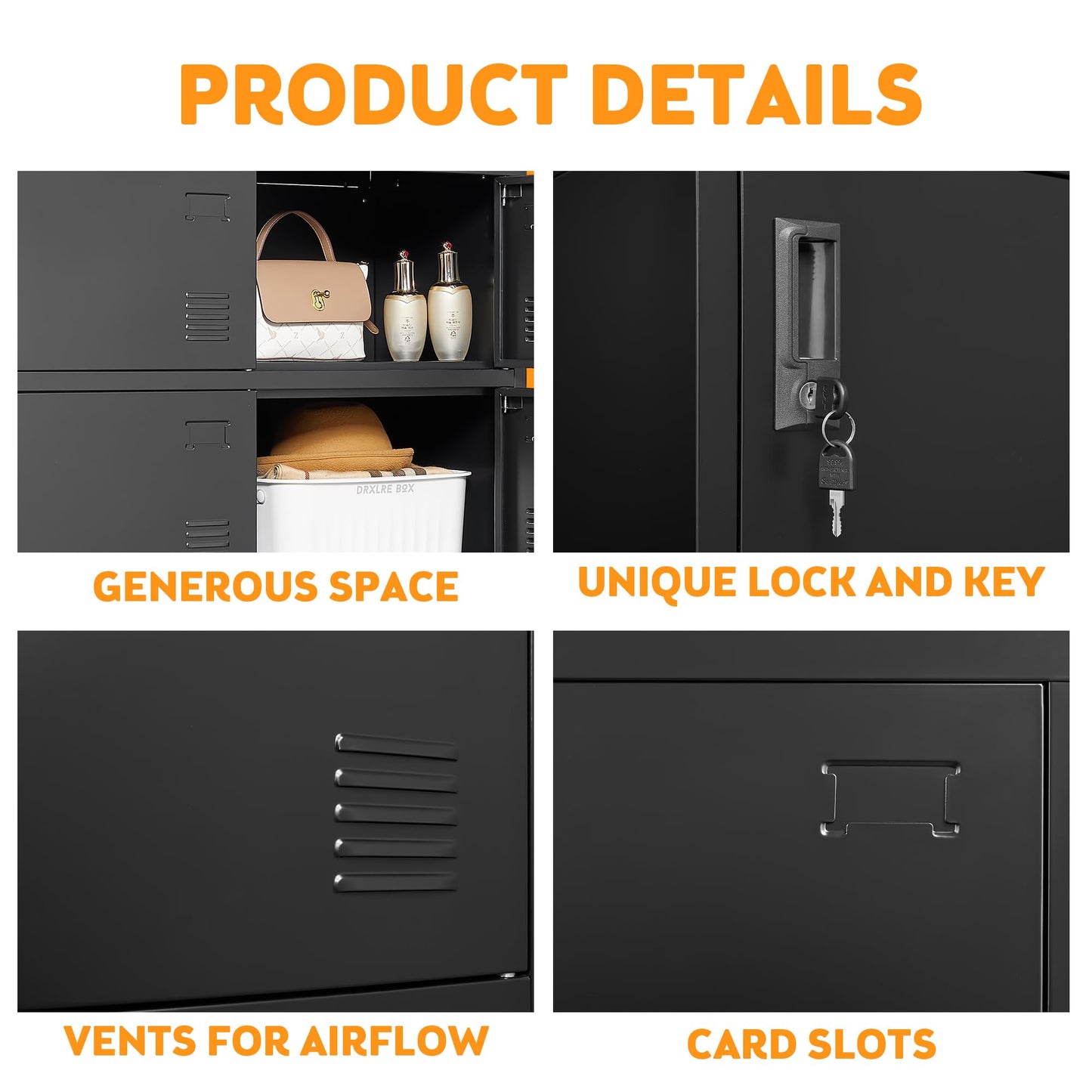 Steel Employee Locker Cabinet with Lock