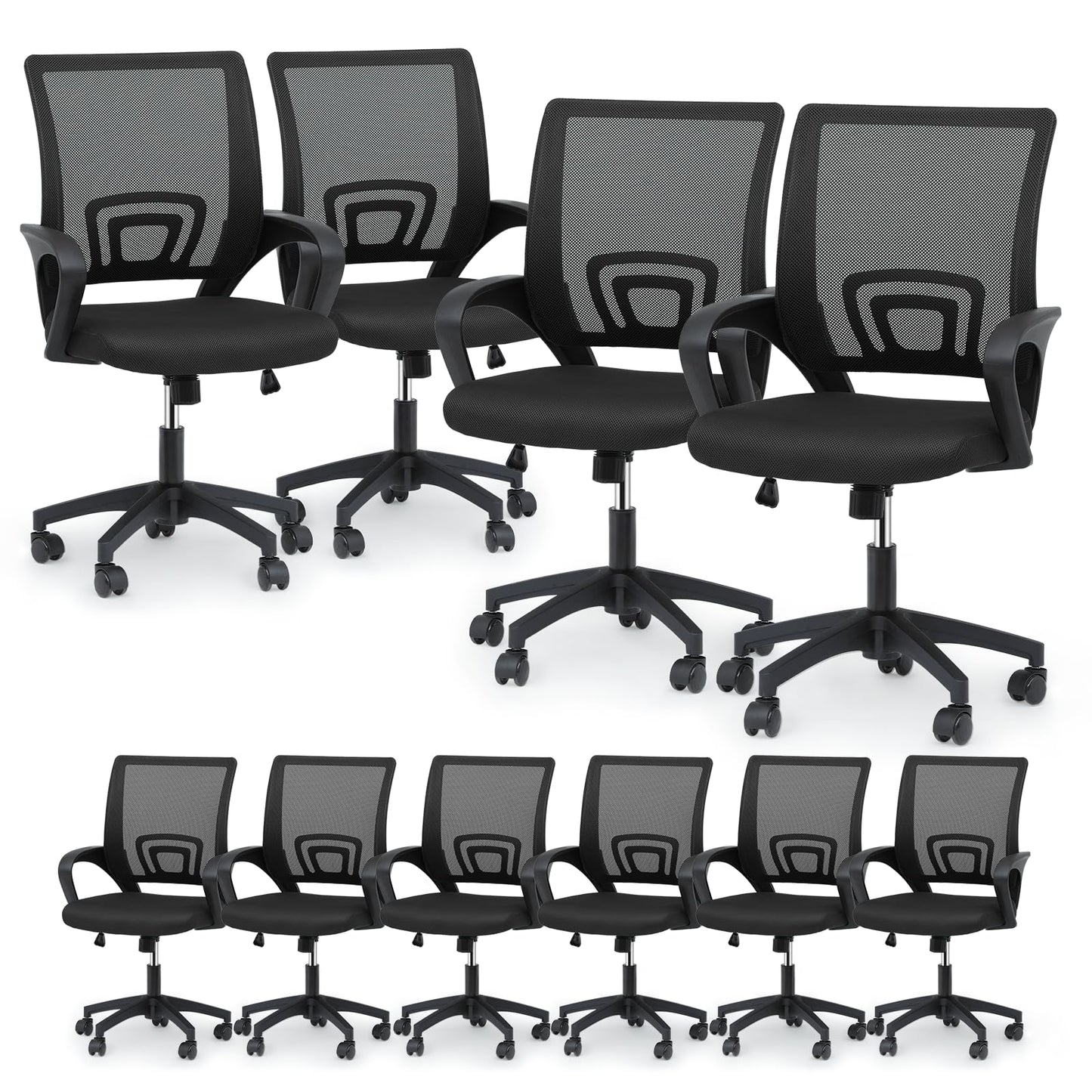 Mid-Back Ergonomic Mesh Office Chair