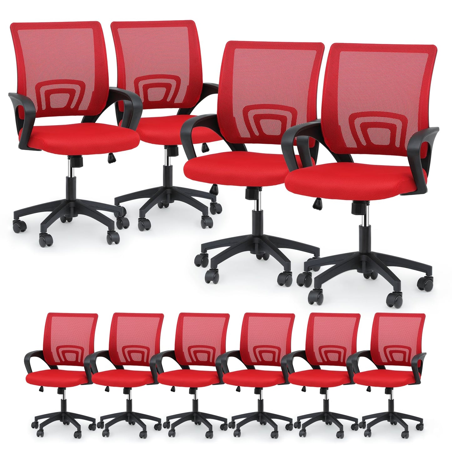 Mid-Back Ergonomic Mesh Office Chair