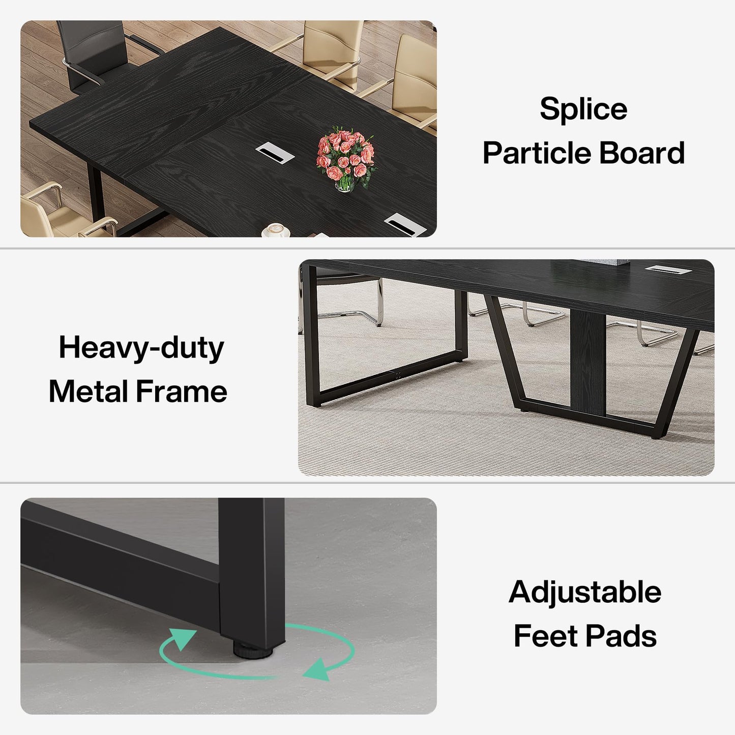 8FT Large Conference Table