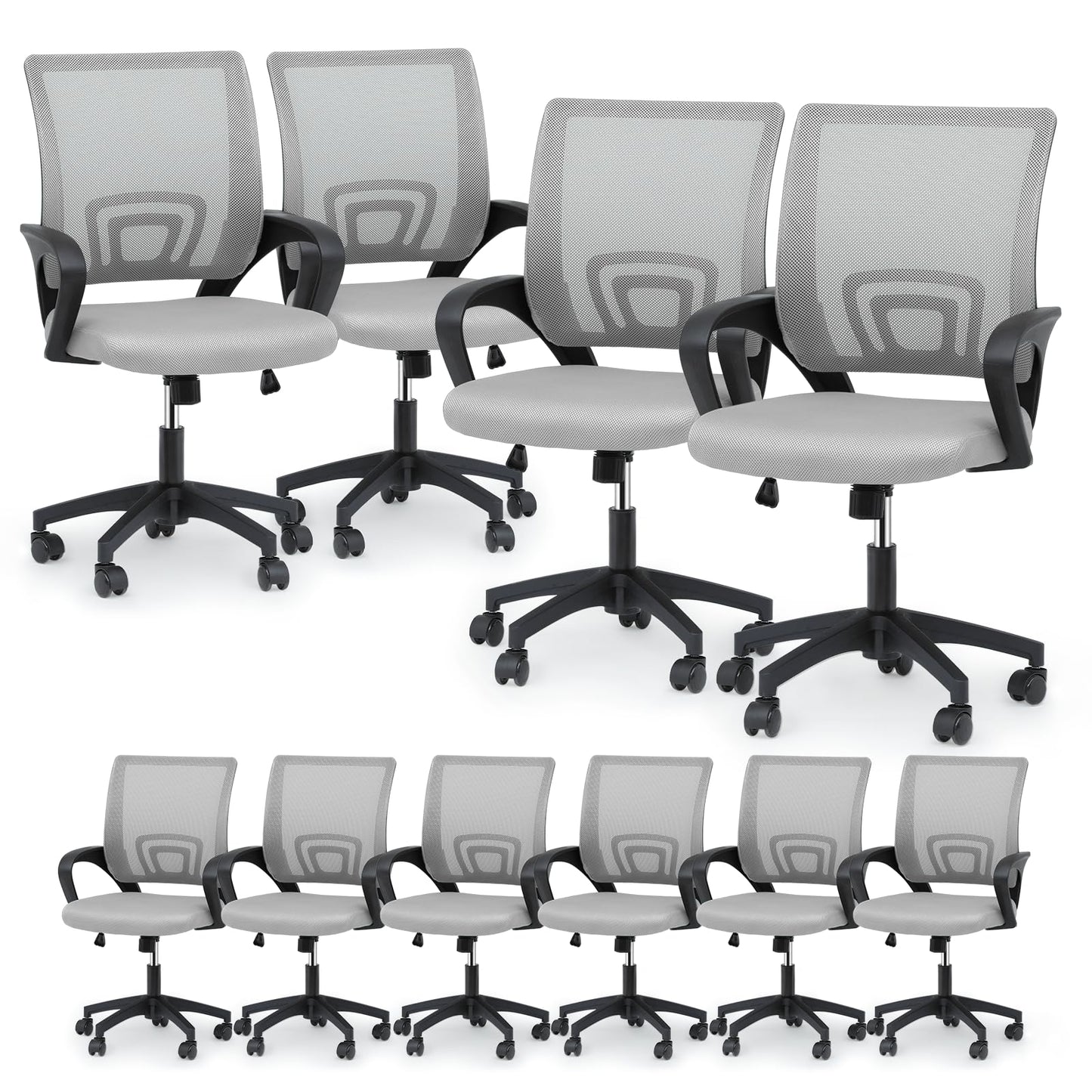 Mid-Back Ergonomic Mesh Office Chair