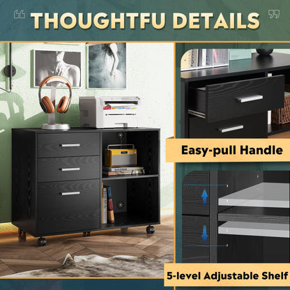 Wood File Cabinet