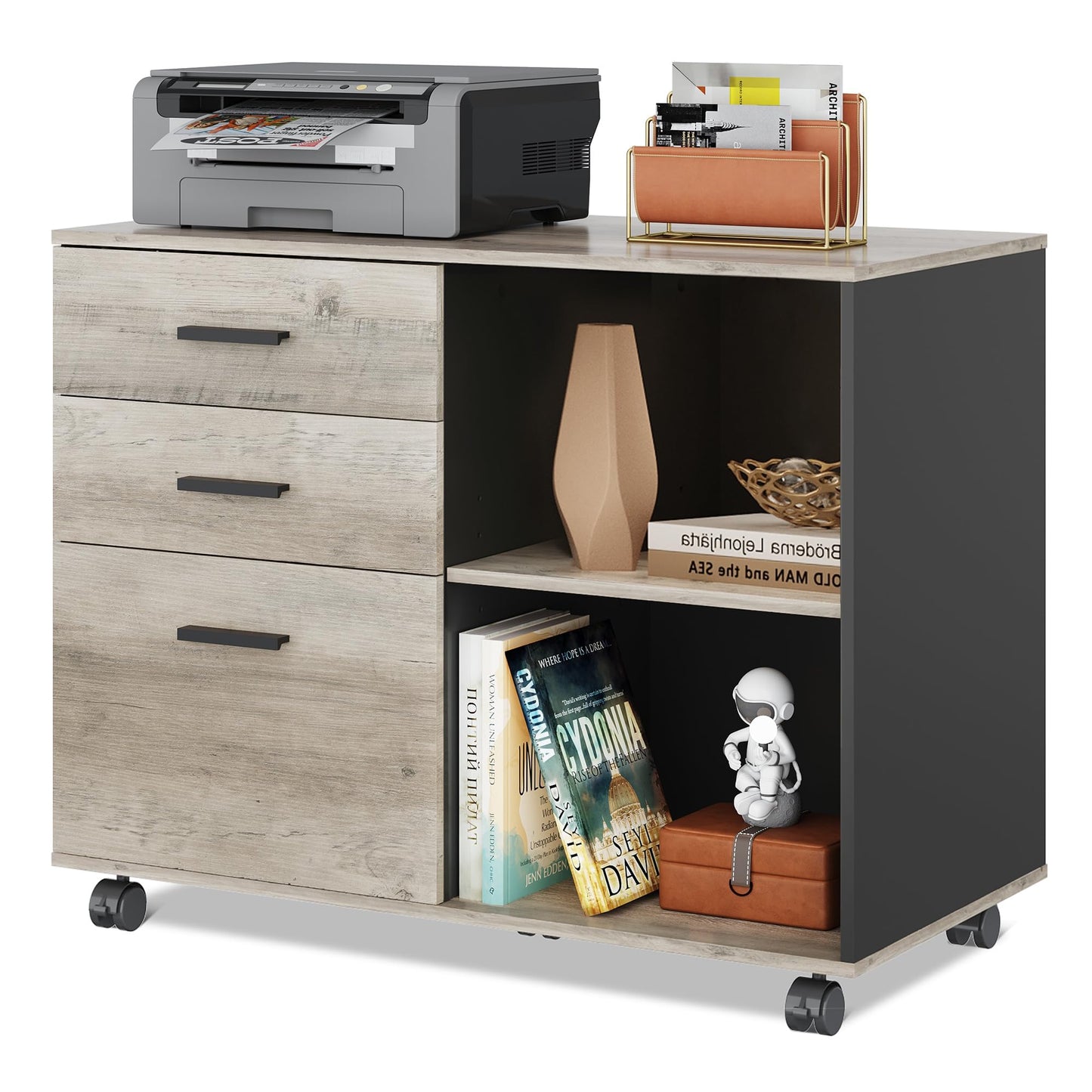 Wood File Cabinet