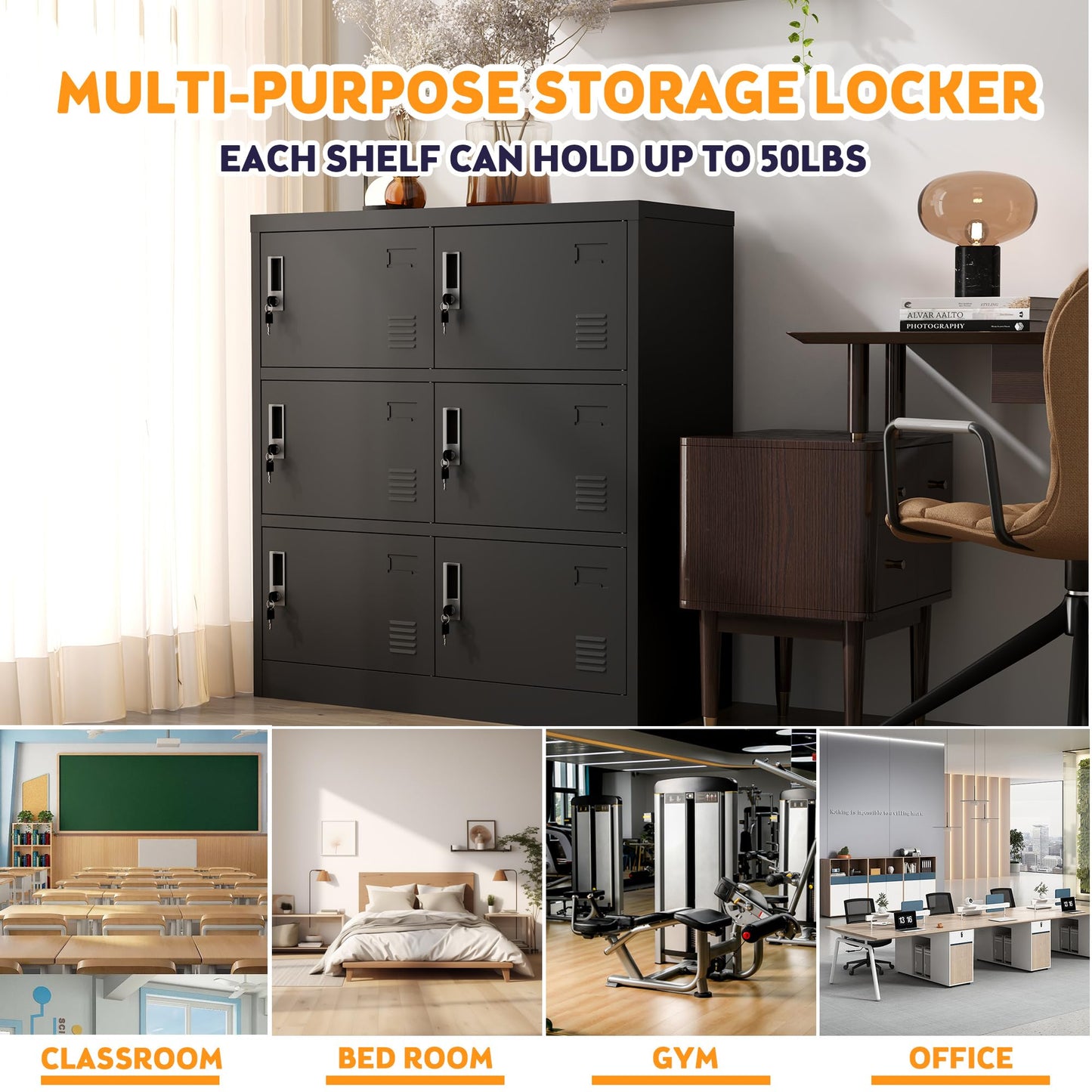 Steel Employee Locker Cabinet with Lock