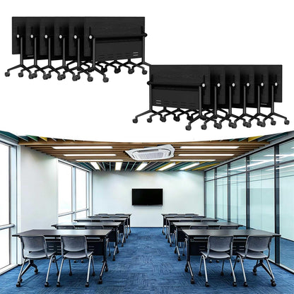 Mobile Folding Conference Table with Wheels