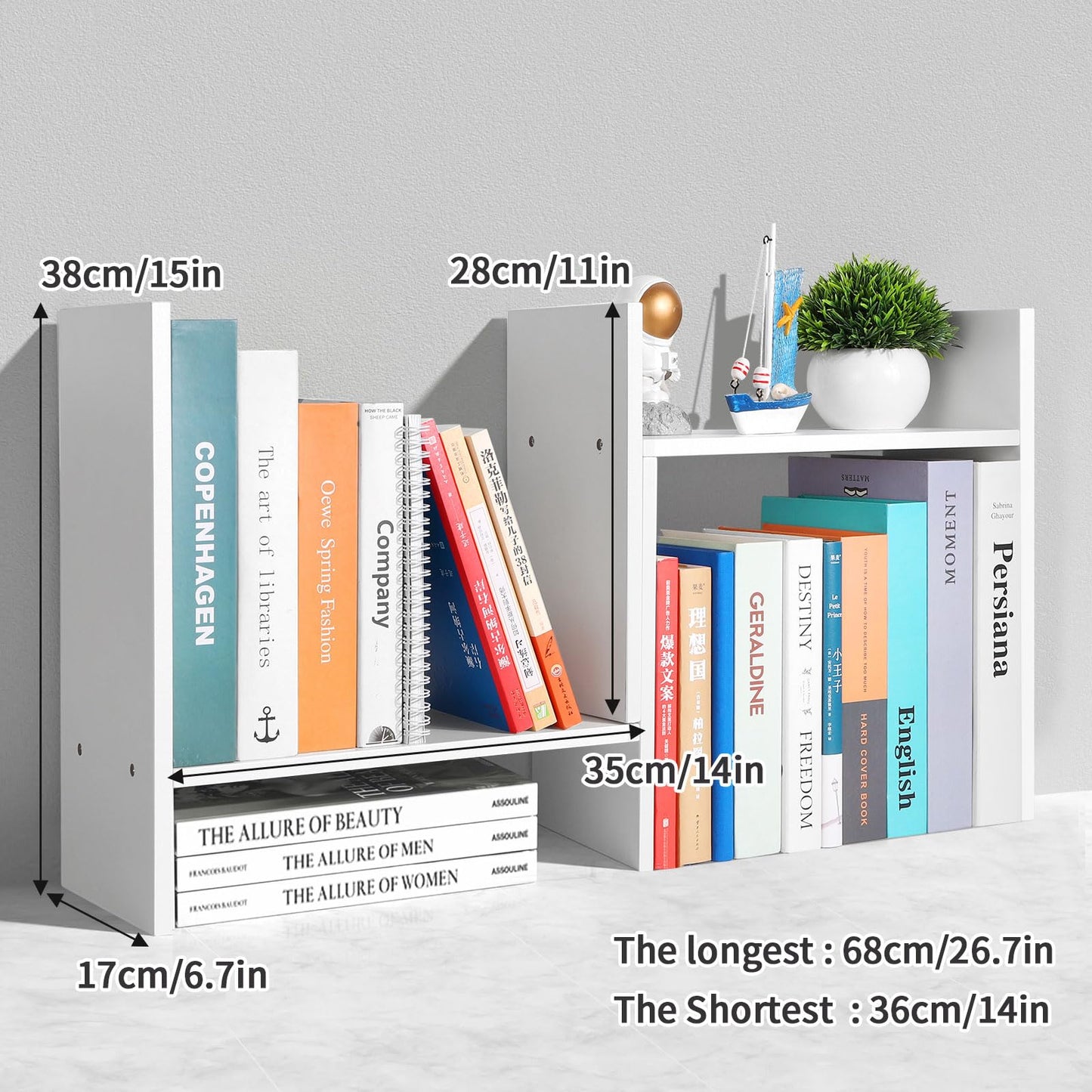 Adjustable Desktop Shelf Organizer