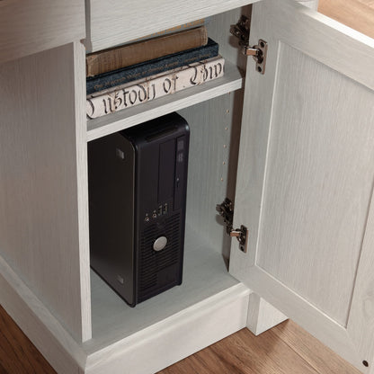 L-Shaped Office Desk with File Storage & Keyboard Tray