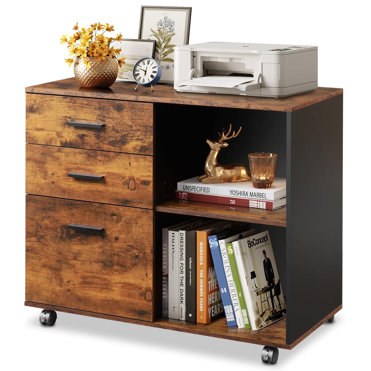 Wood File Cabinet
