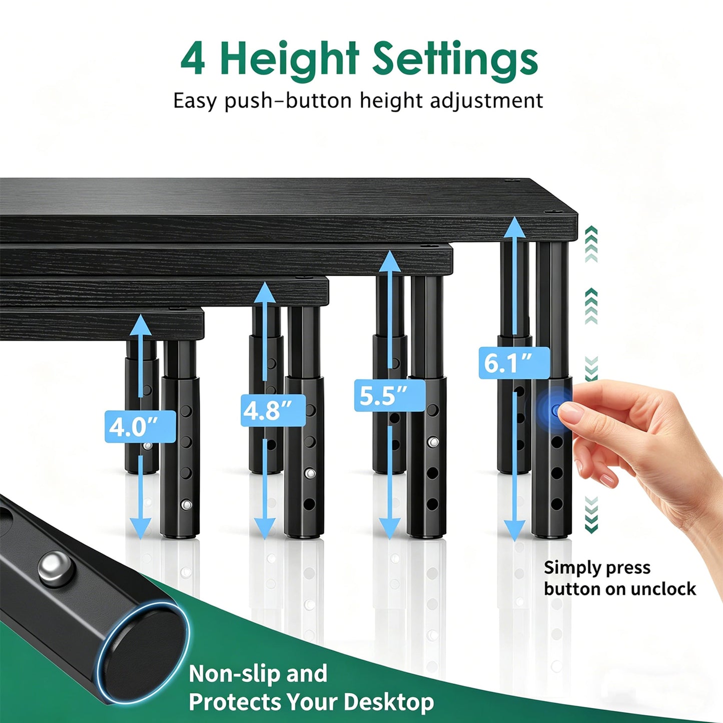 Adjustable Monitor Stand Riser