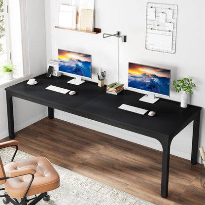 Extra Long Double Computer Desk Workstation