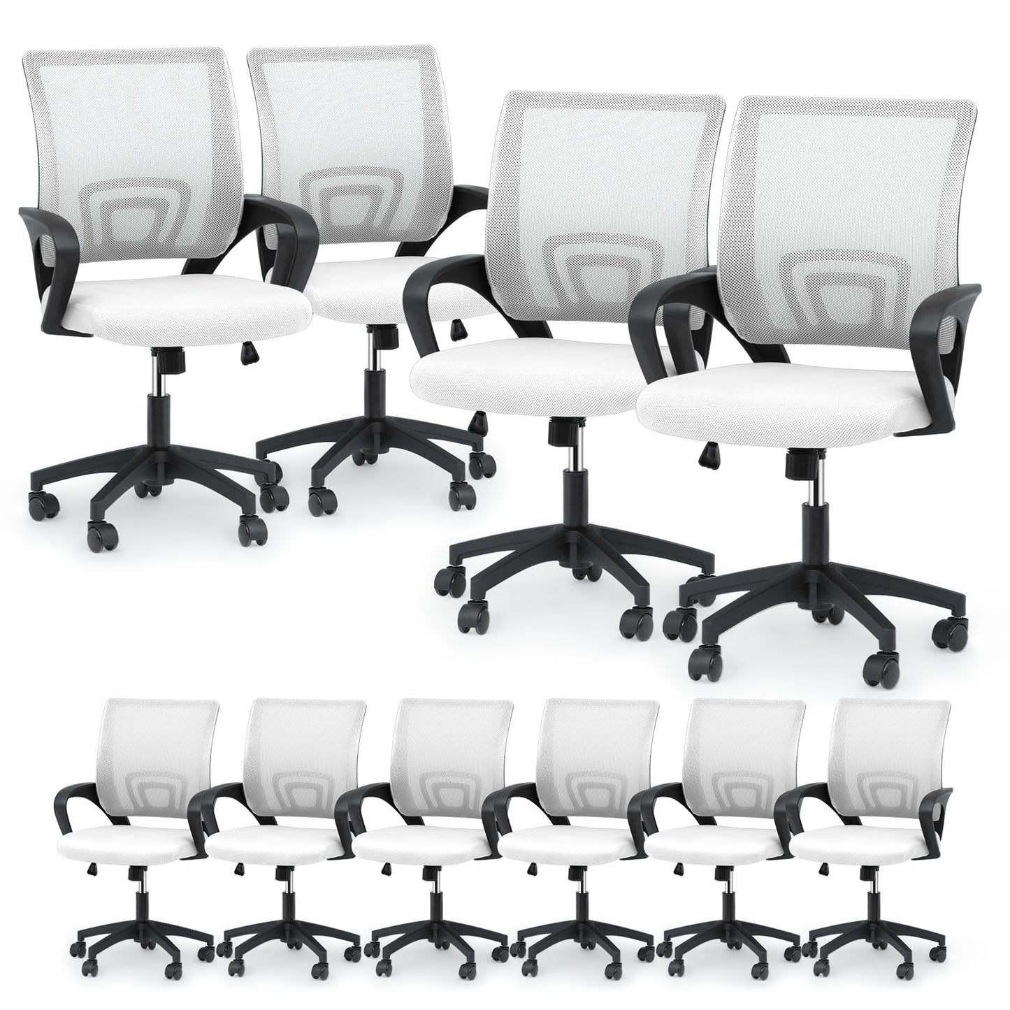 Mid-Back Ergonomic Mesh Office Chair