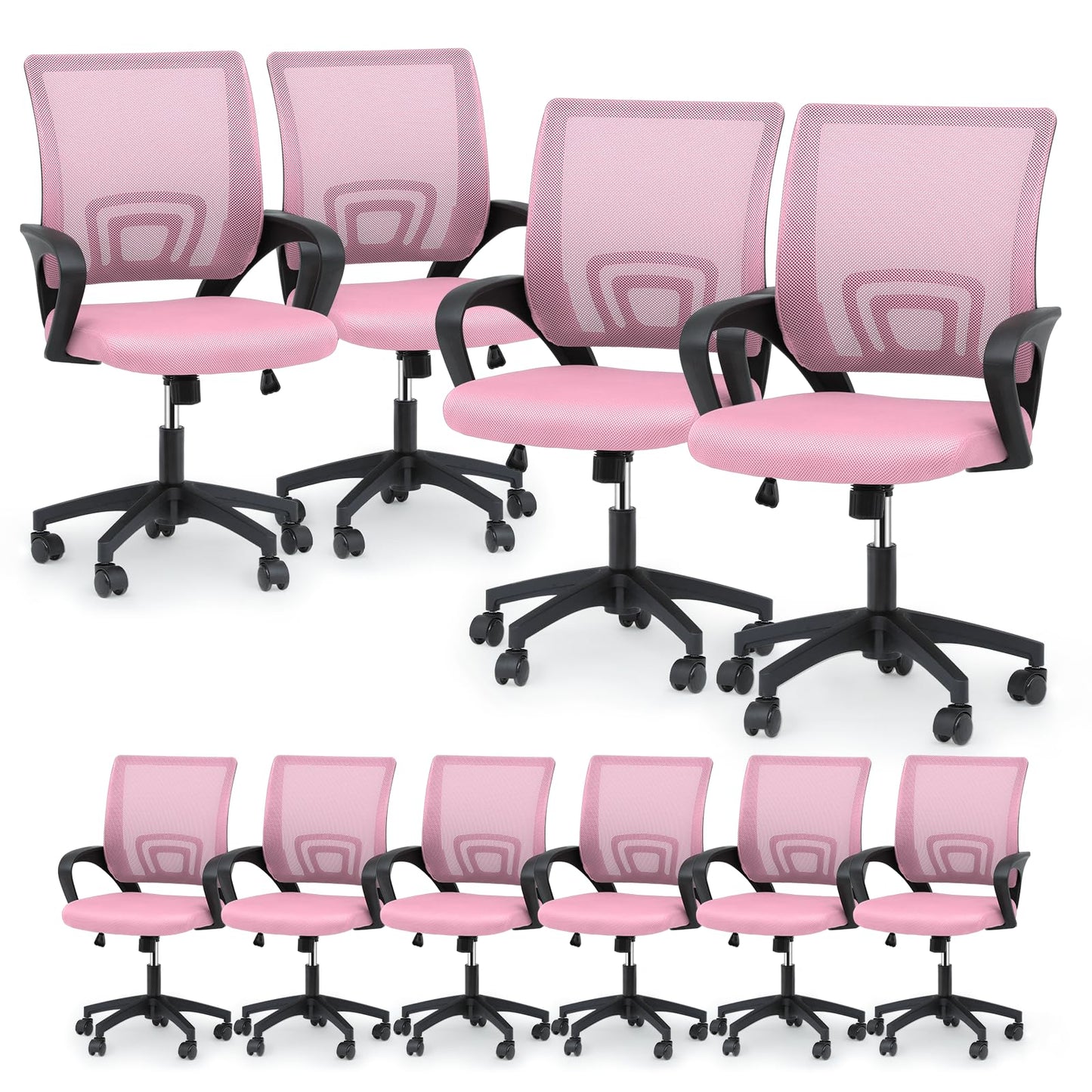 Mid-Back Ergonomic Mesh Office Chair
