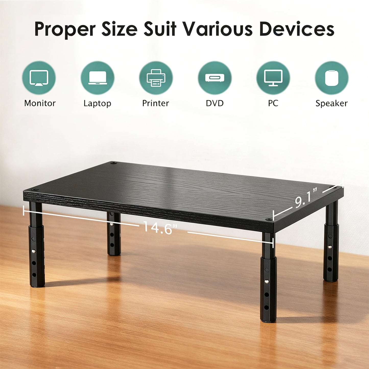 Adjustable Monitor Stand Riser