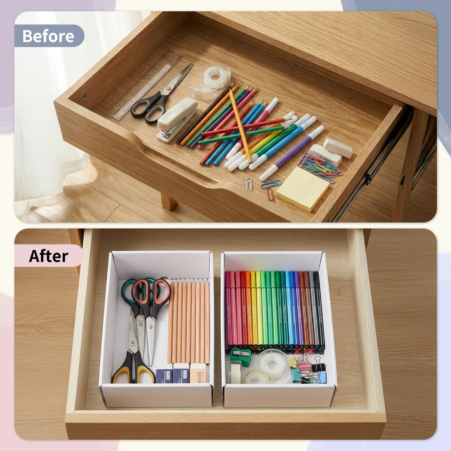 Open Top Storage Organizer Bins