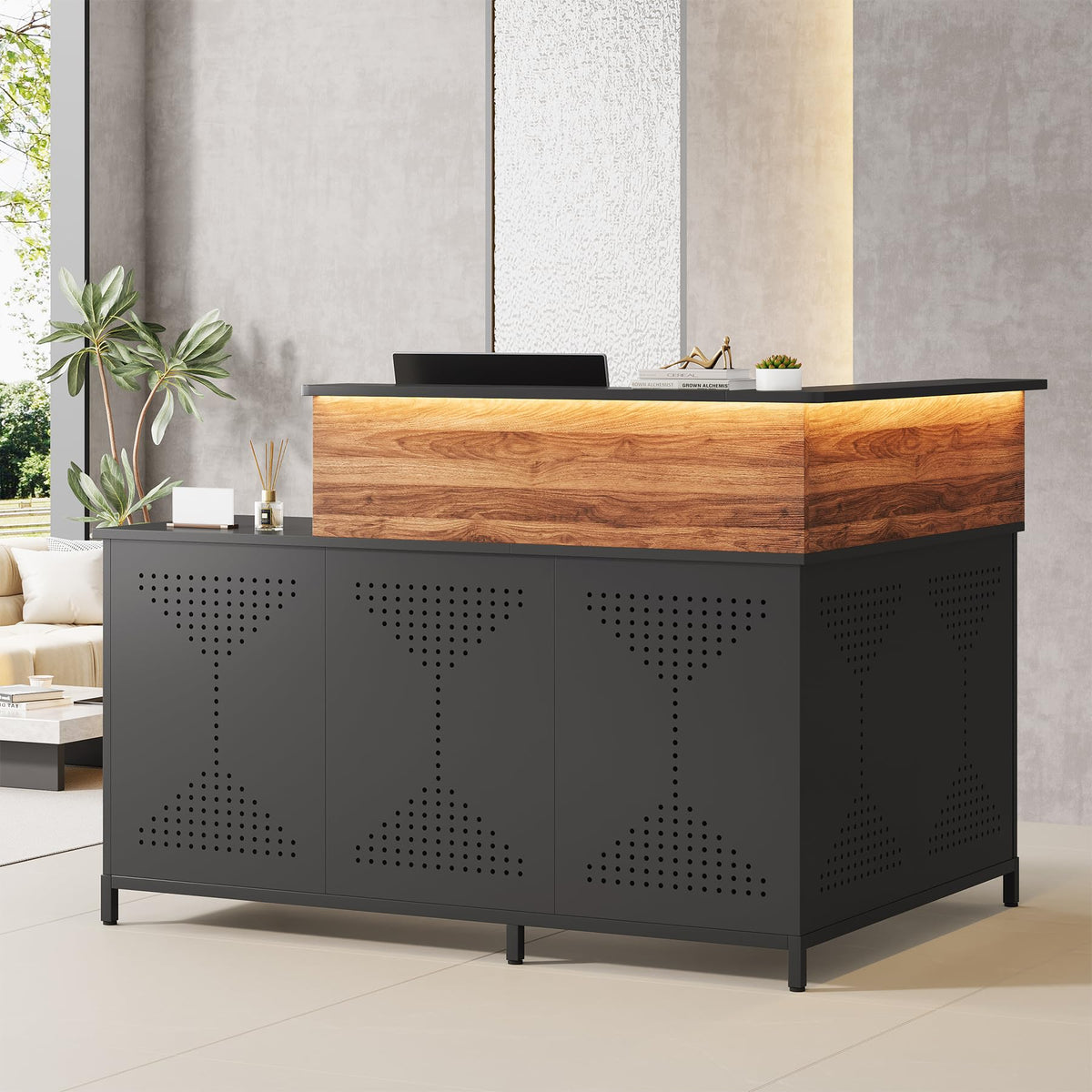 L-Shaped Reception Desk