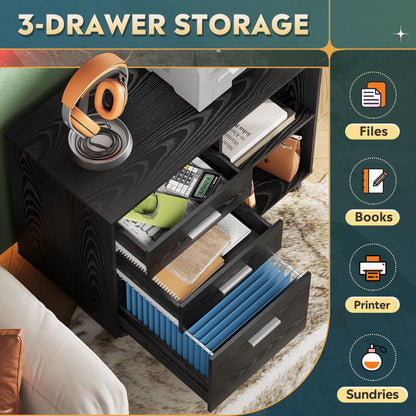 Wood File Cabinet
