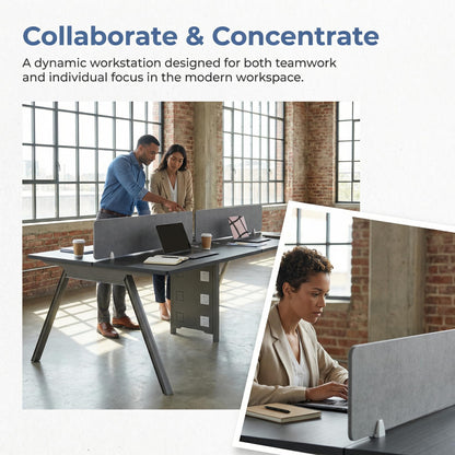 Modular Office Workstation with Privacy Panels