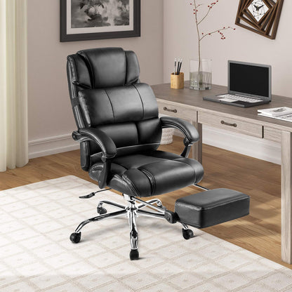Luxury Executive Office Chair with Footrest