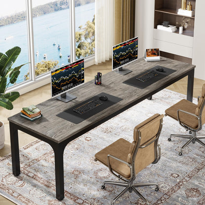 Extra Long Double Computer Desk Workstation