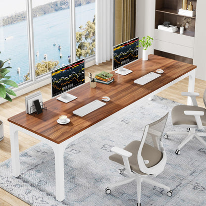 Extra Long Double Computer Desk Workstation
